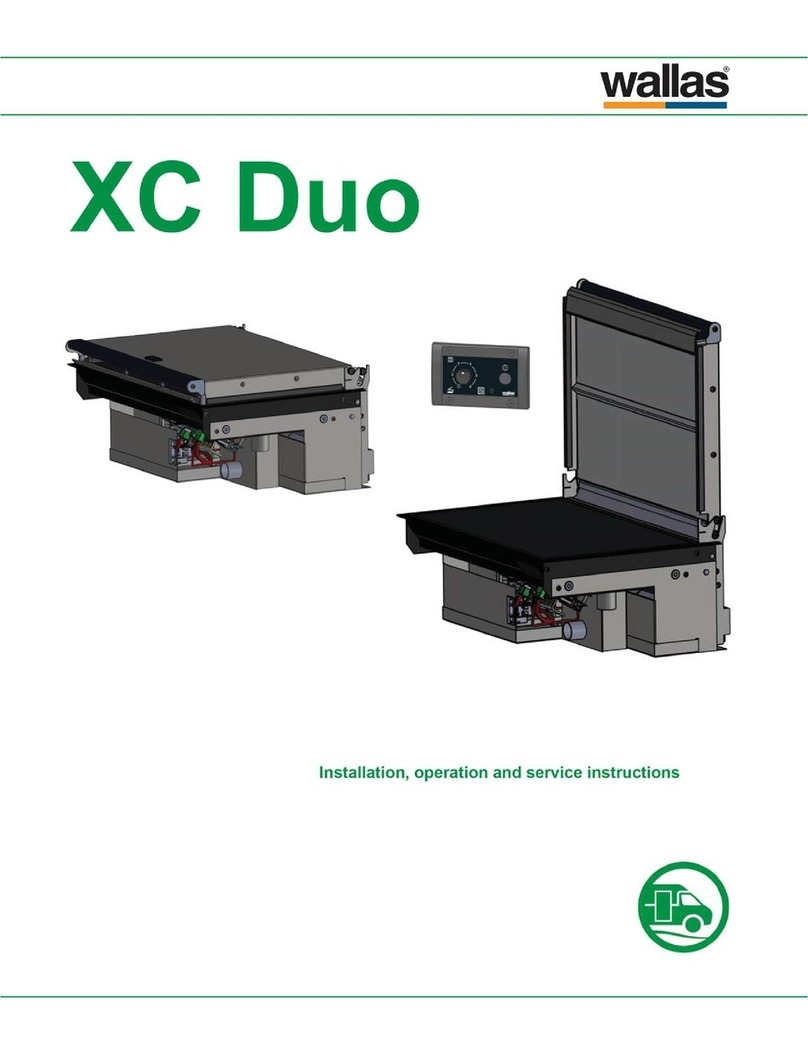 wallas XC Duo Installation, operation and service instructions