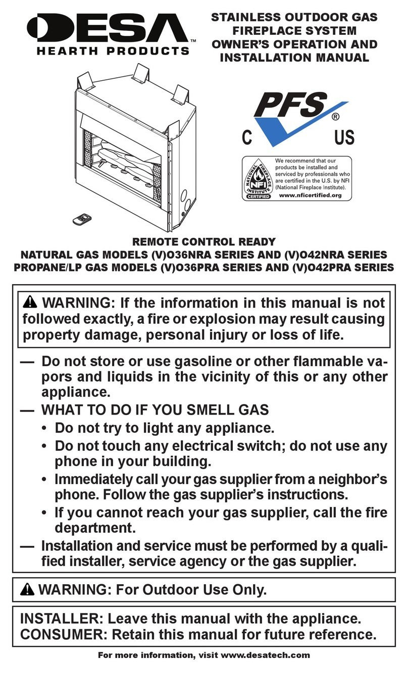 Desa O36NRA OWNER'S OPERATION AND INSTALLATION MANUAL