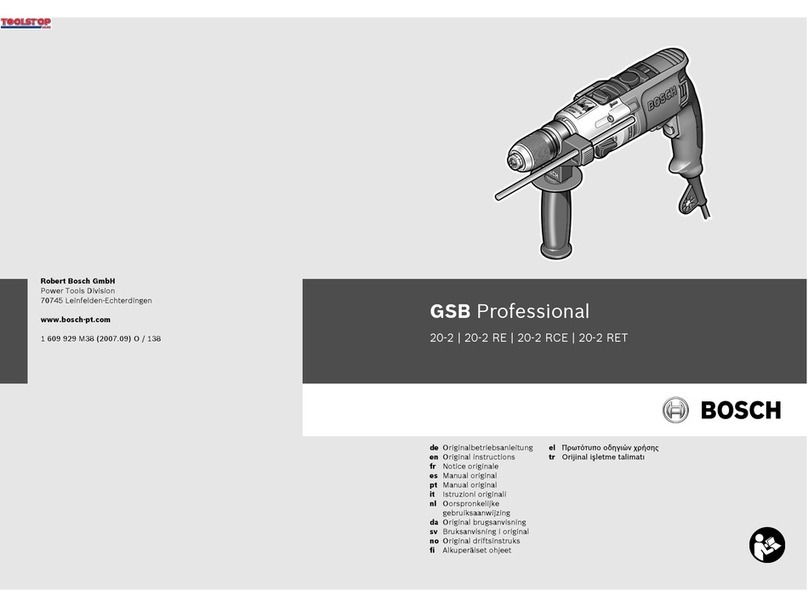 Bosch Professional GSB 20-2 RCE User manual