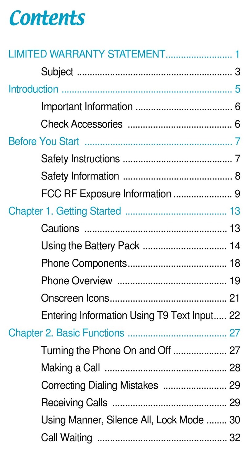 LG VX4400 User manual