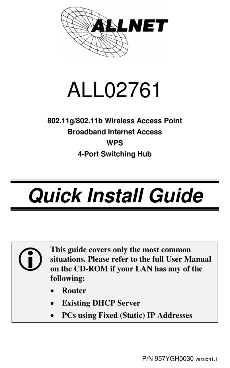 Allnet ALL02761 Quick install guide