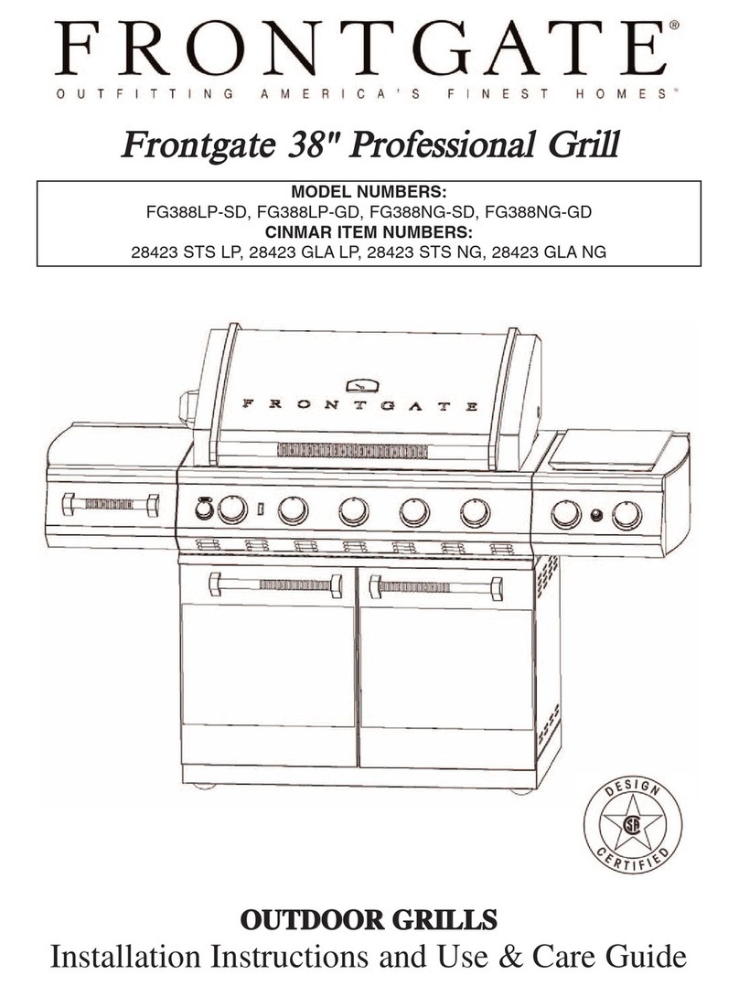 Frontgate FG388LP-SD Installation Instructions and Use & Care Guide