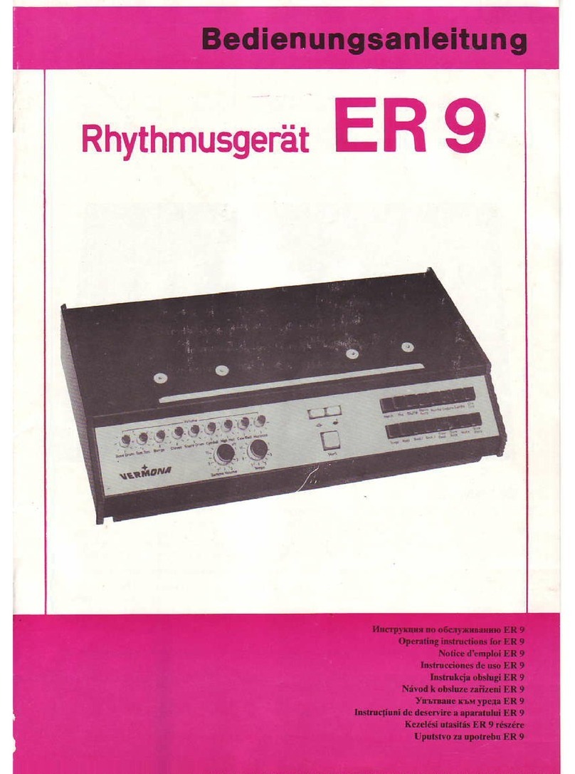 Vermona ER 9 user manual