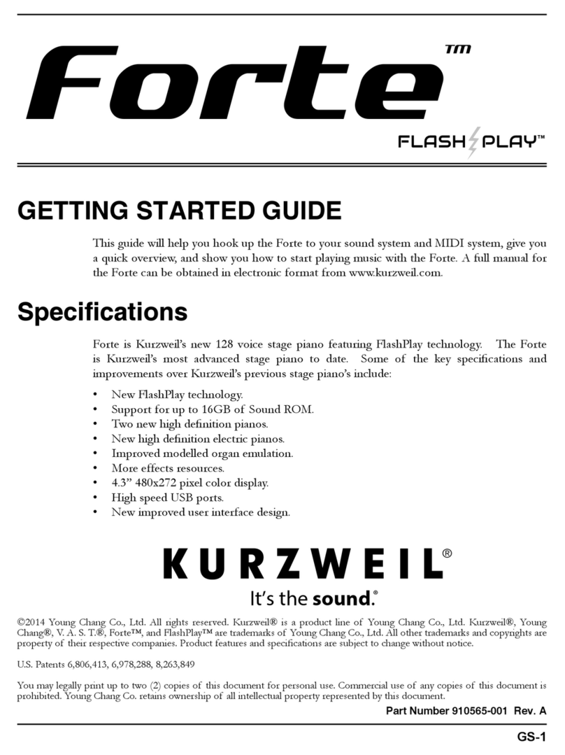 Kurzweil Forte User manual