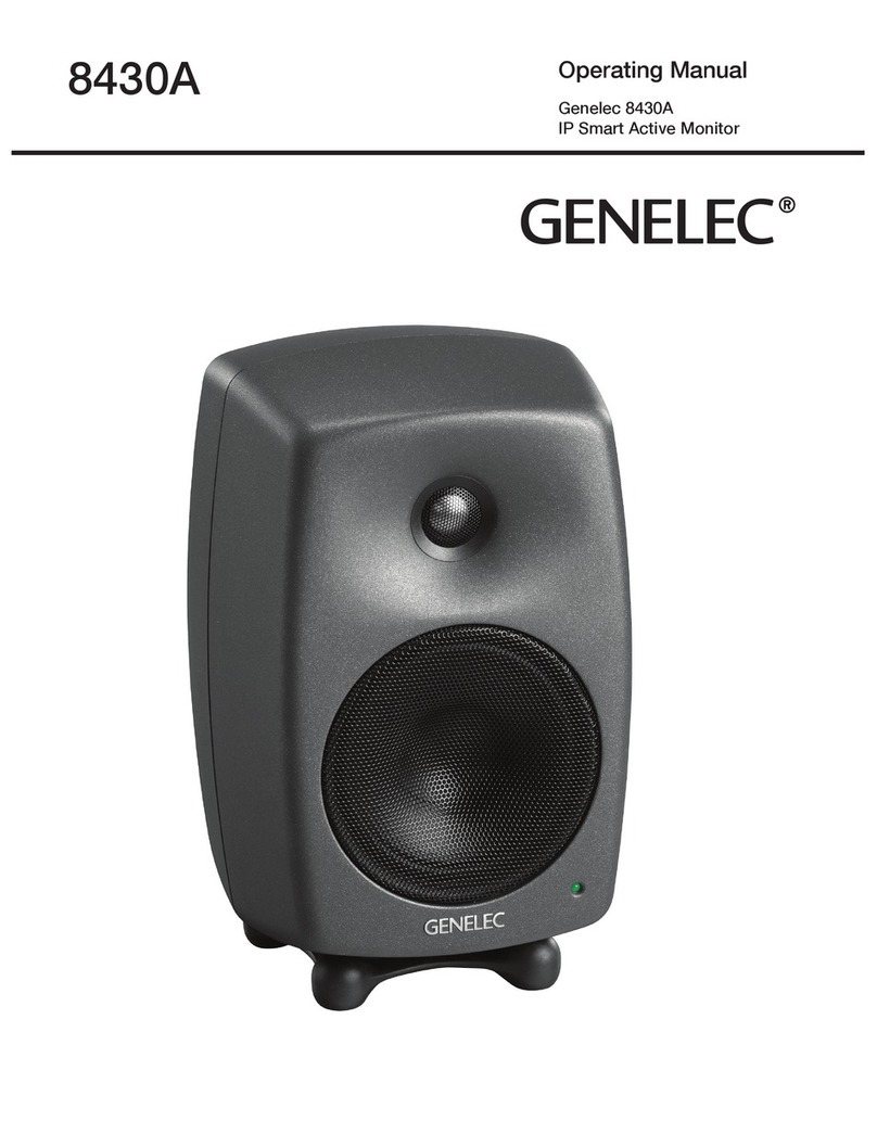 Genelec 8430A User manual Genelec 8430A User manual