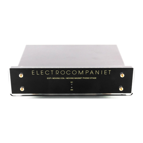 ELECTROCOMPANIET ECP1 MC owner's manual