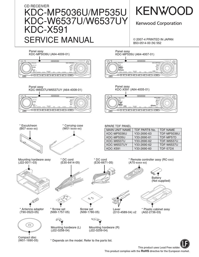 Kenwood KDC-MP5036U User manual