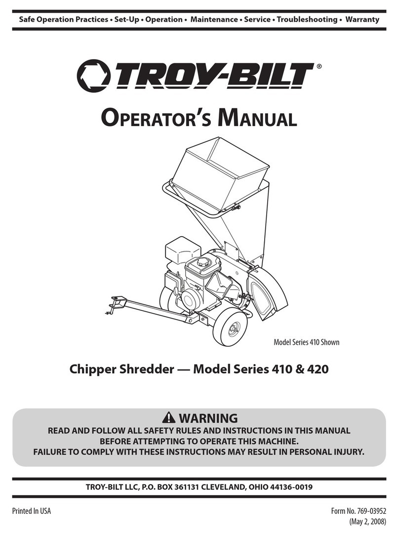 Troy-Bilt 410 Series Operator's manual