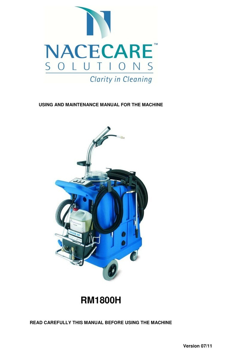 Nacecare RM1800H Use and maintenance manual