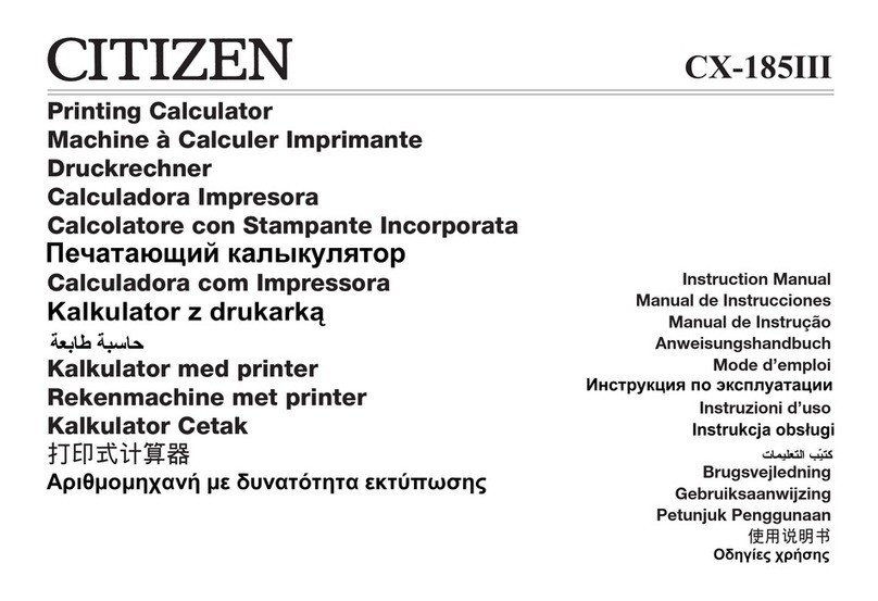 Citizen CX-185III User manual