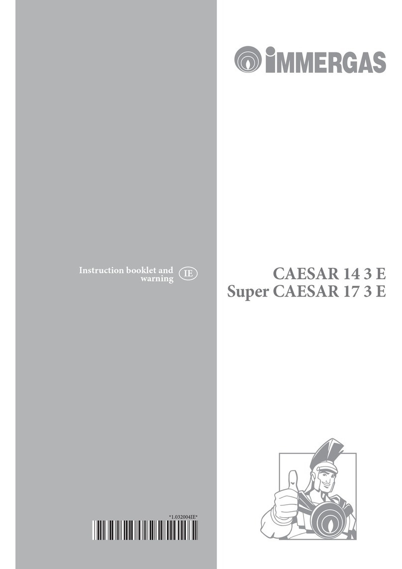 Immergas CAESAR 14 3 E Instruction booklet and warning Immergas CAESAR 14 3 E Instruction booklet and warning