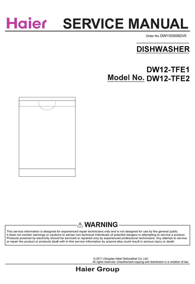 Haier DW12-TFE1 series User manual