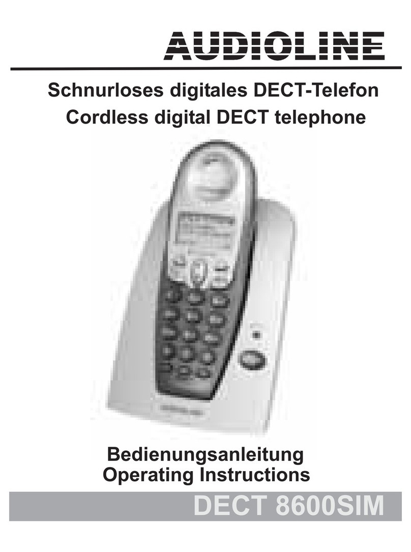 AUDIOLINE DECT 8600SIM operating instructions