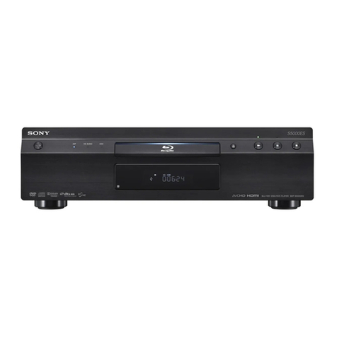 Sony BDP-S5000ES - Blu-ray Disc™ Player User manual