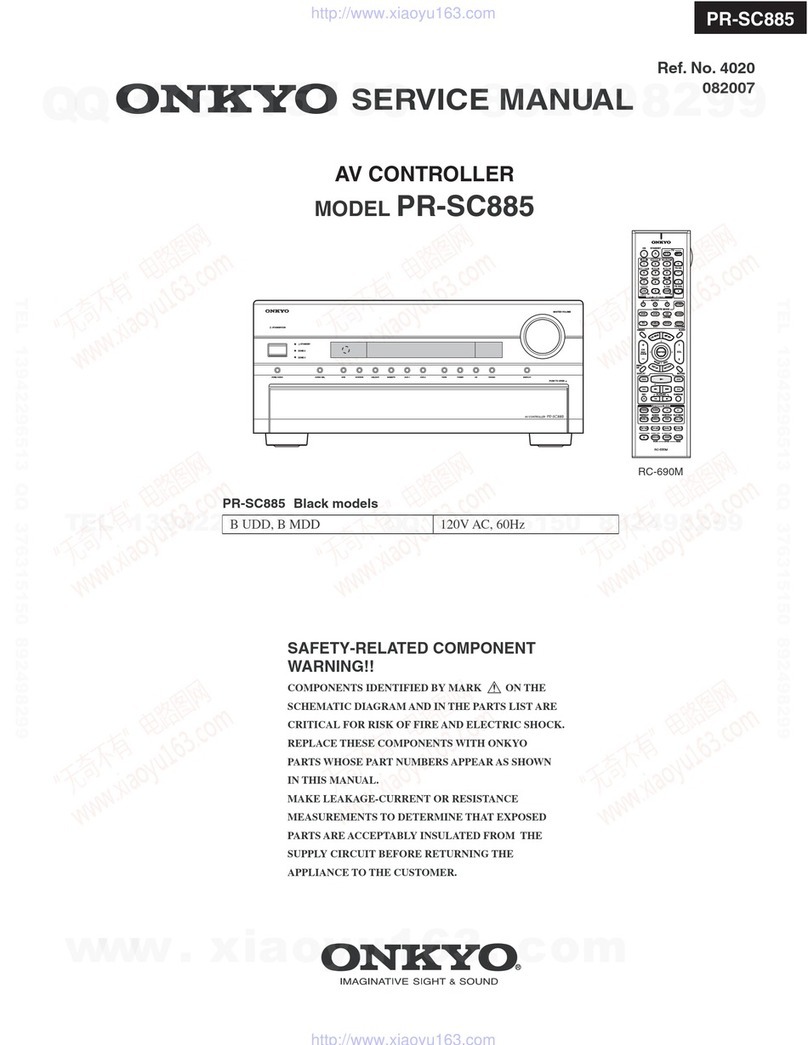 Onkyo PR-SC885 Service manual