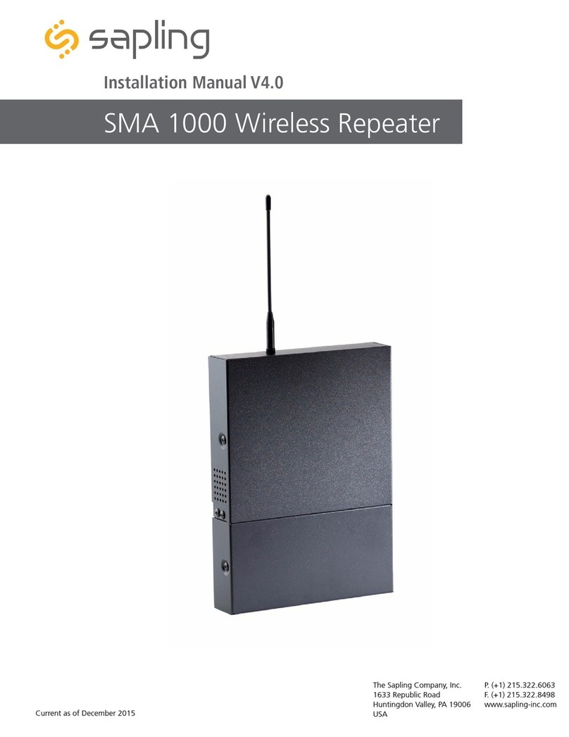 Sapling SMA 1000 Series User manual