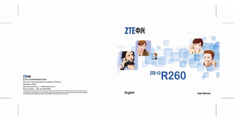 Zte -G R260 User manual