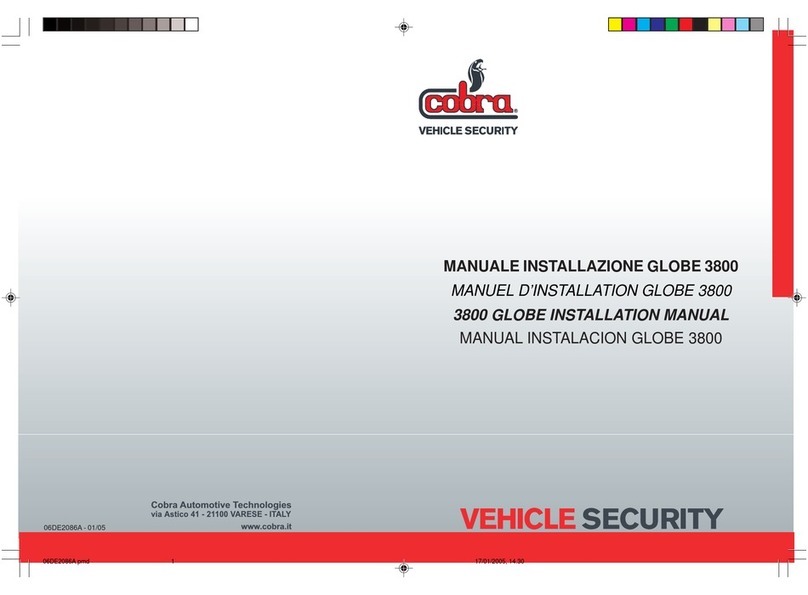 Cobra 3800 GLOBE User manual
