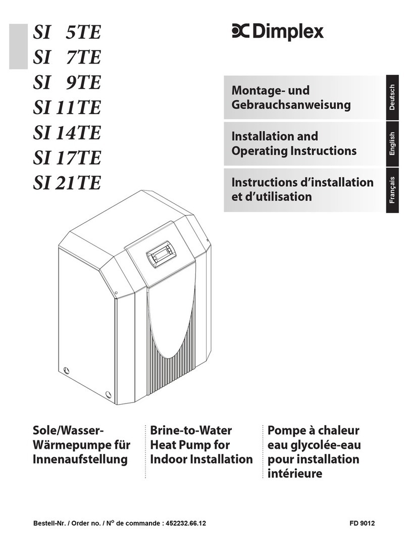 Dimplex SI 5TE Installation and operating instructions Dimplex SI 5TE Installation and operating instructions