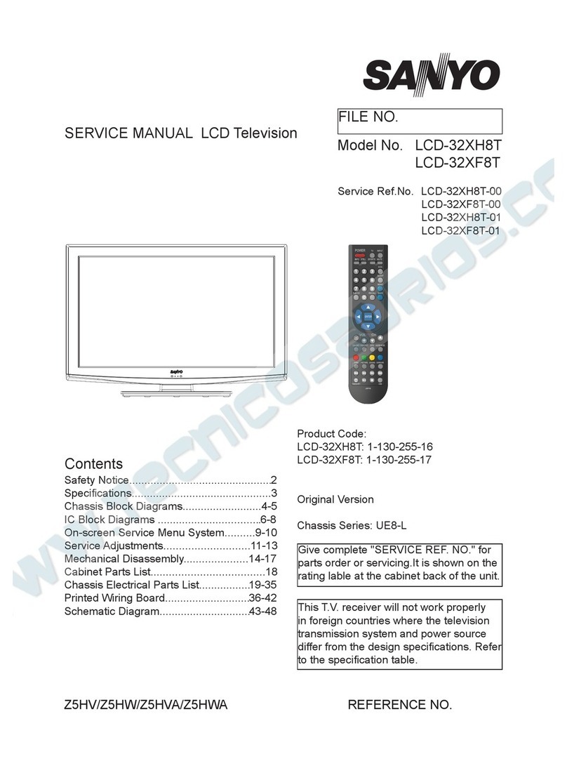 Sanyo LCD-32XH8T User manual Sanyo LCD-32XH8T User manual