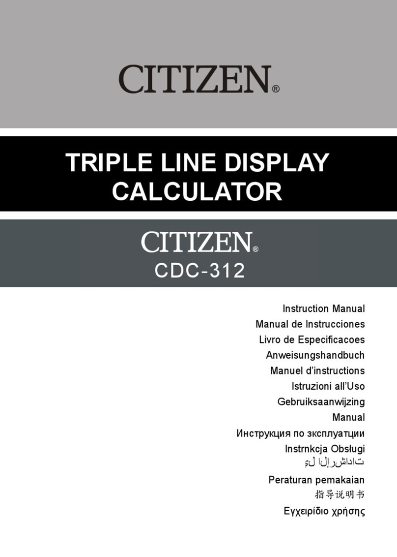 Citizen CDC-312 User manual
