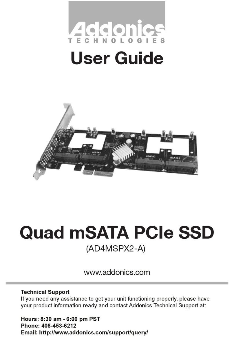 Addonics Technologies AD4MSPX2-A user guide