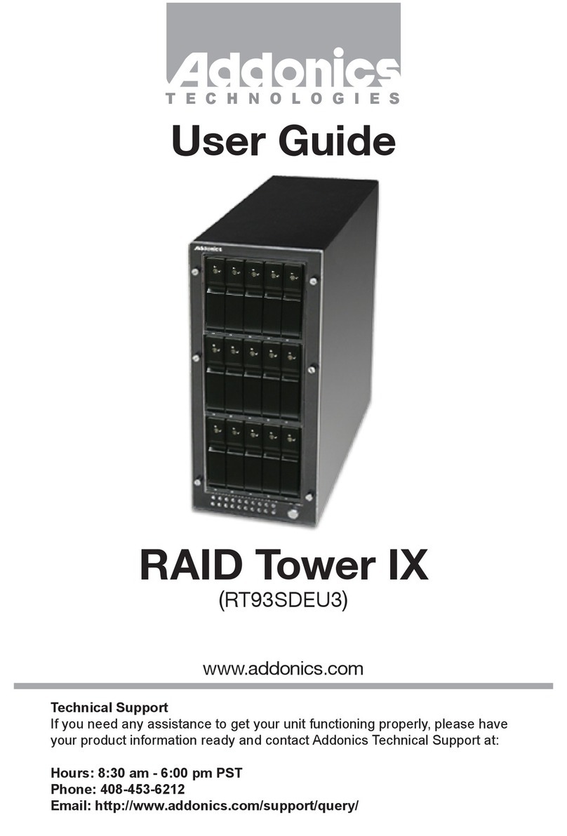Addonics Technologies RAID Tower IX RT93SDEU3 User manual