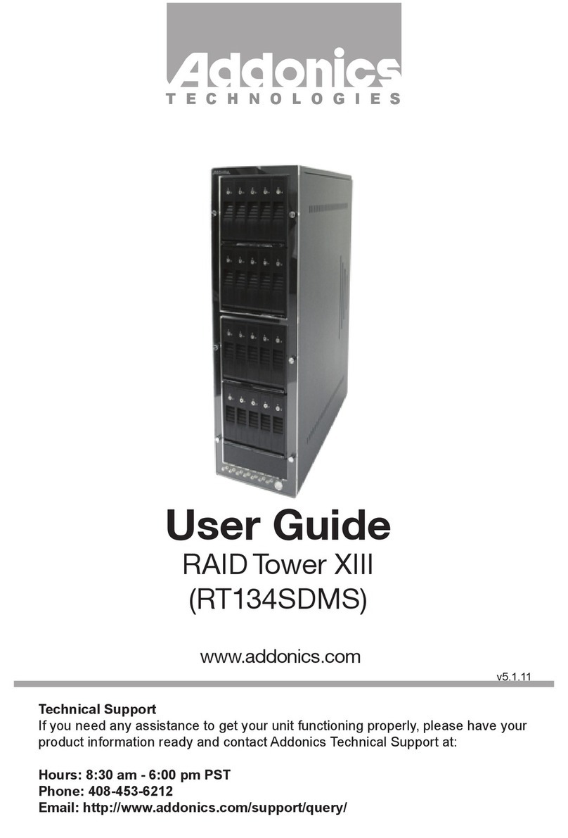 Addonics Technologies RAID Tower XIII RT134SDMS user guide
