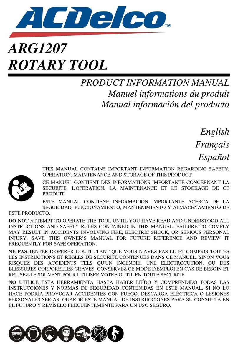 ACDelco ARG1207 Product information manual