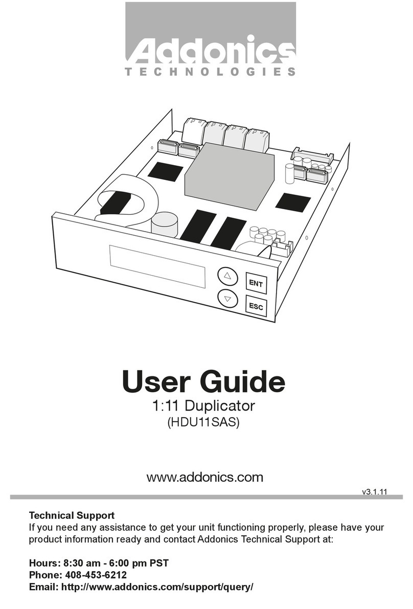Addonics Technologies HDU11SAS User manual Addonics Technologies HDU11SAS User manual
