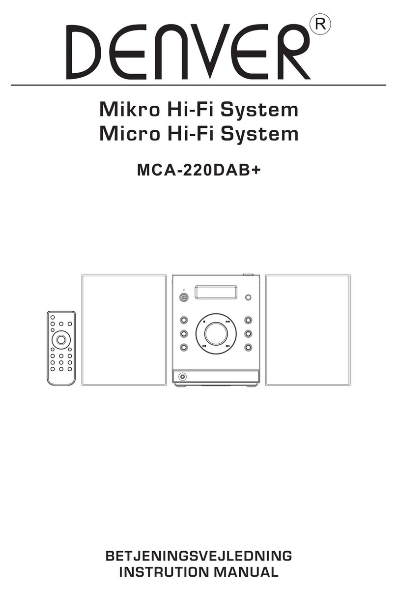 Denver MCA-220DAB+ instruction manual