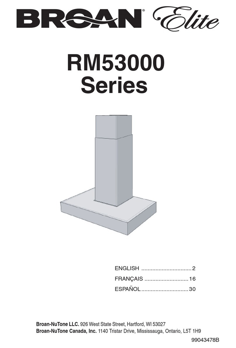 Broan RM53000 Series User manual