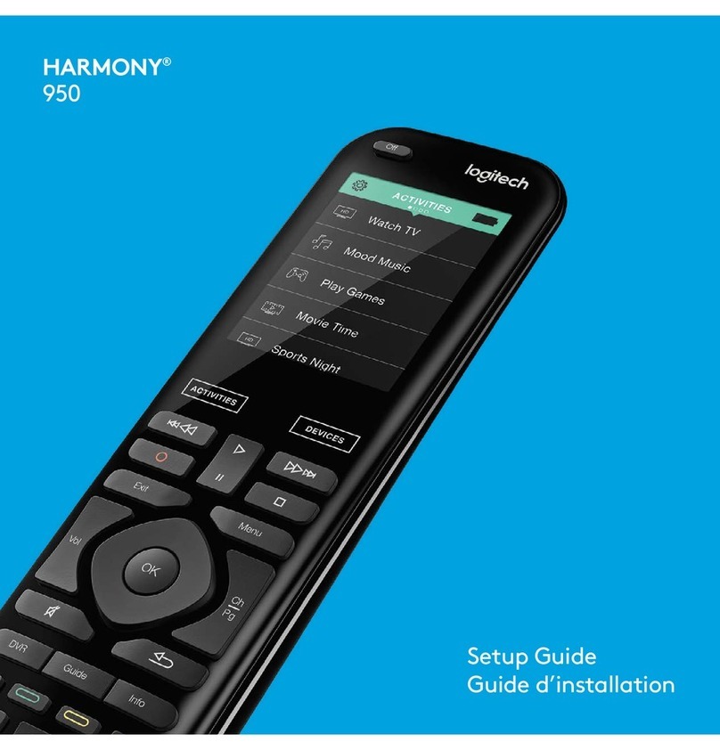 Logitech HARMONY 950 Setup guide