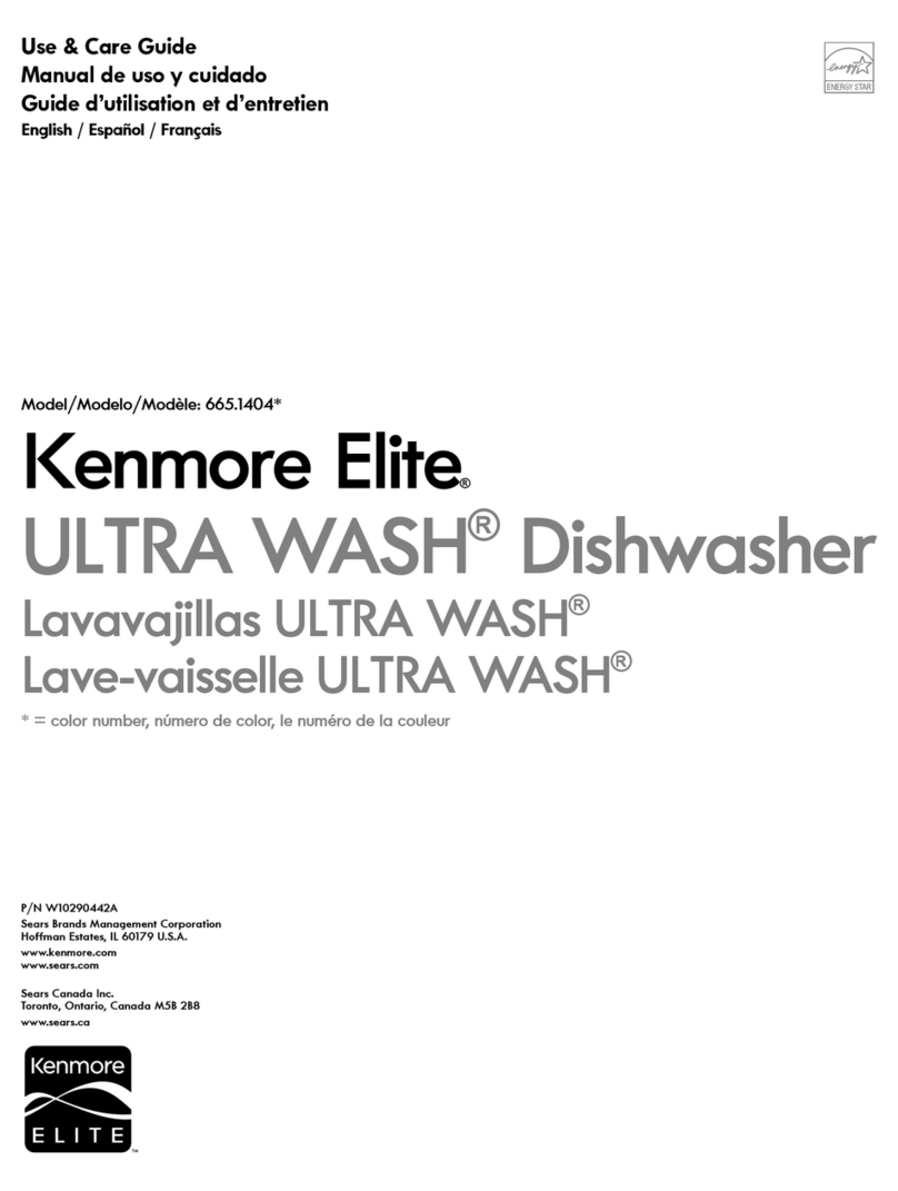 Kenmore Elite Ultra Wash 665.1404 Series Use & care guide