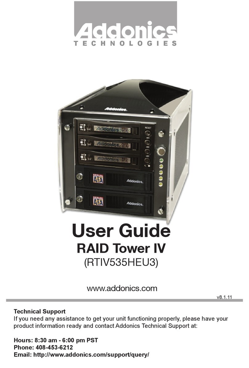 Addonics Technologies RTIV535HEU3 RAID Tower IV user guide