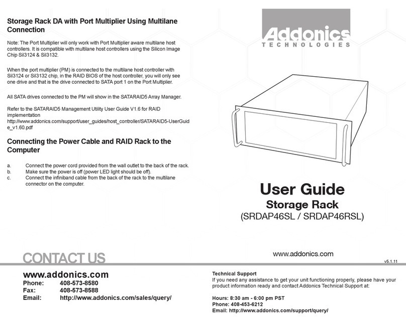 Addonics Technologies SRDAP46SL user guide Addonics Technologies SRDAP46SL user guide