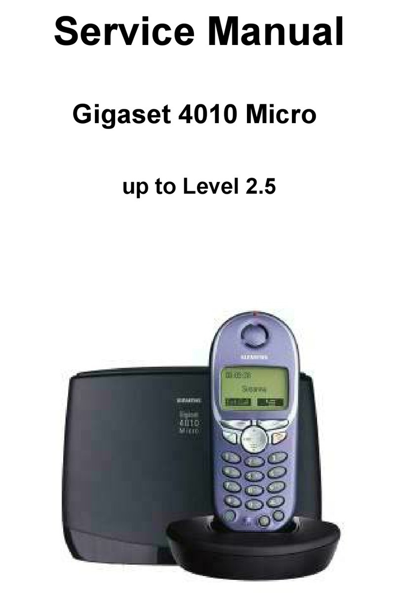 Siemens Gigaset 4010 Micro Service manual