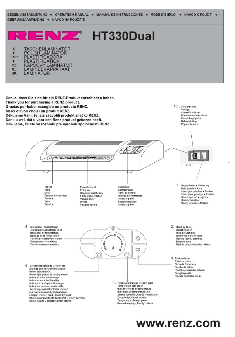 Renz HT330Dual Operation manual