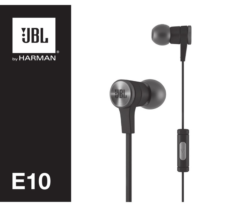 JBL E10 User manual