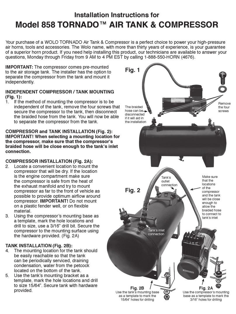 Wolo 858 TORNADO installation instructions