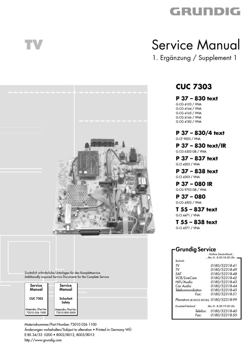 Grundig P 37 - 830 text User manual