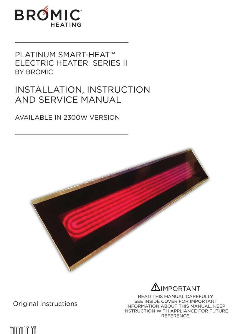 Bromic Heating BH0320003 Installation, instruction and service manual Bromic Heating BH0320003 Installation, instruction and service manual