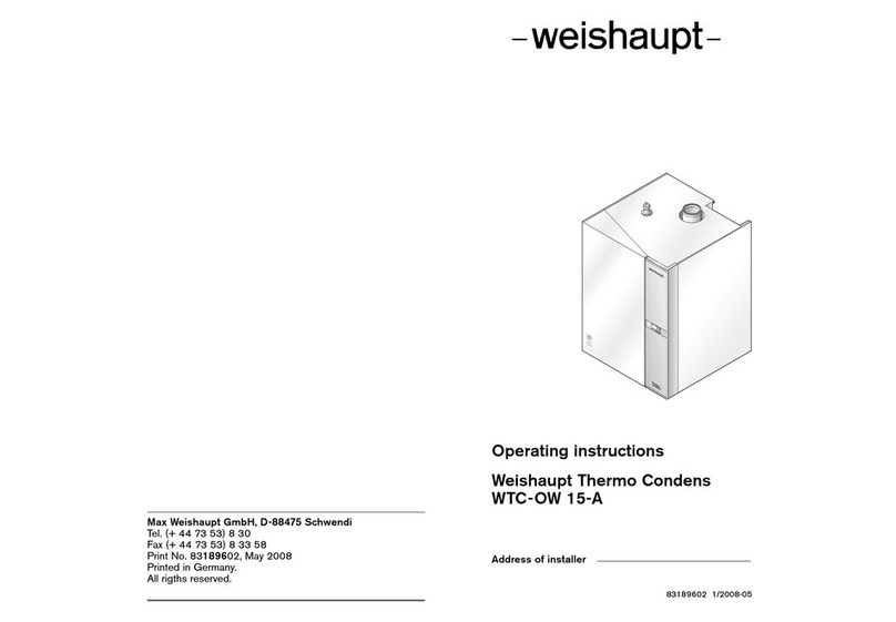 Weishaupt WTC-OW 15-A operating instructions Weishaupt WTC-OW 15-A operating instructions