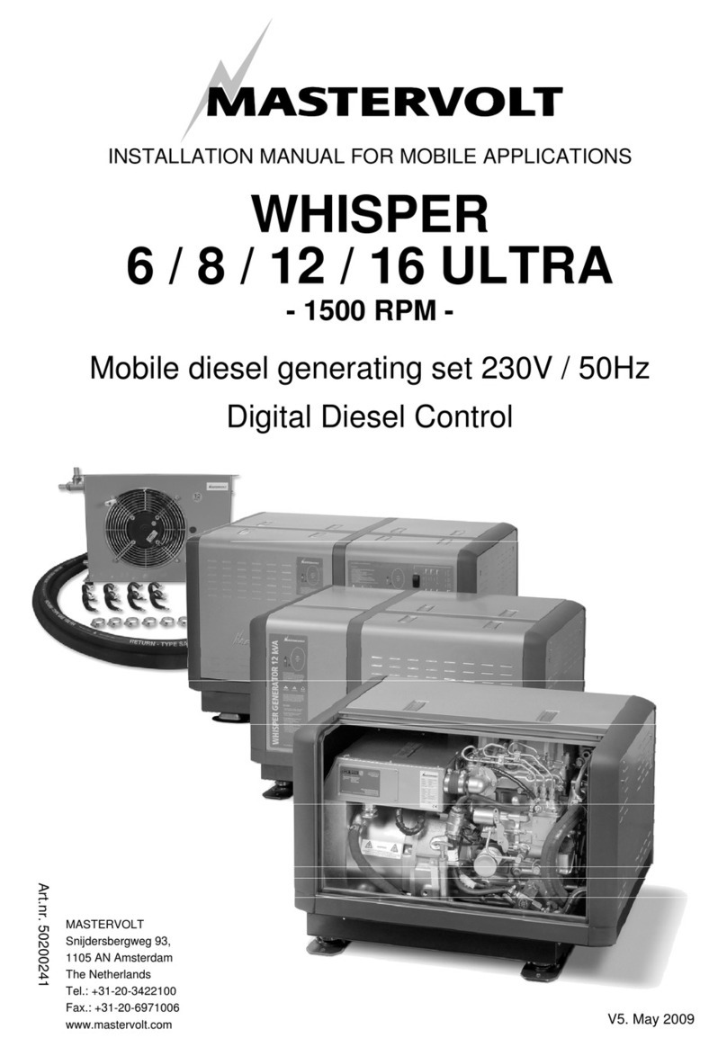 Mastervolt WHISPER 6 ULTRA installation manual
