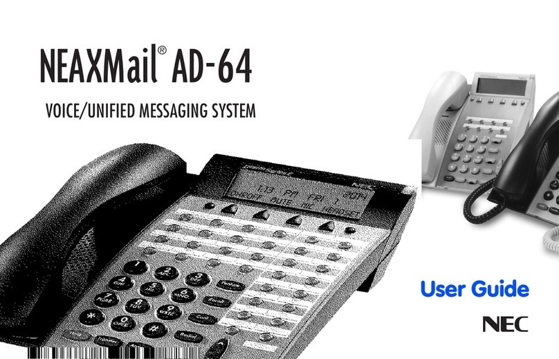 NEC NEAXMail AD-64 User manual