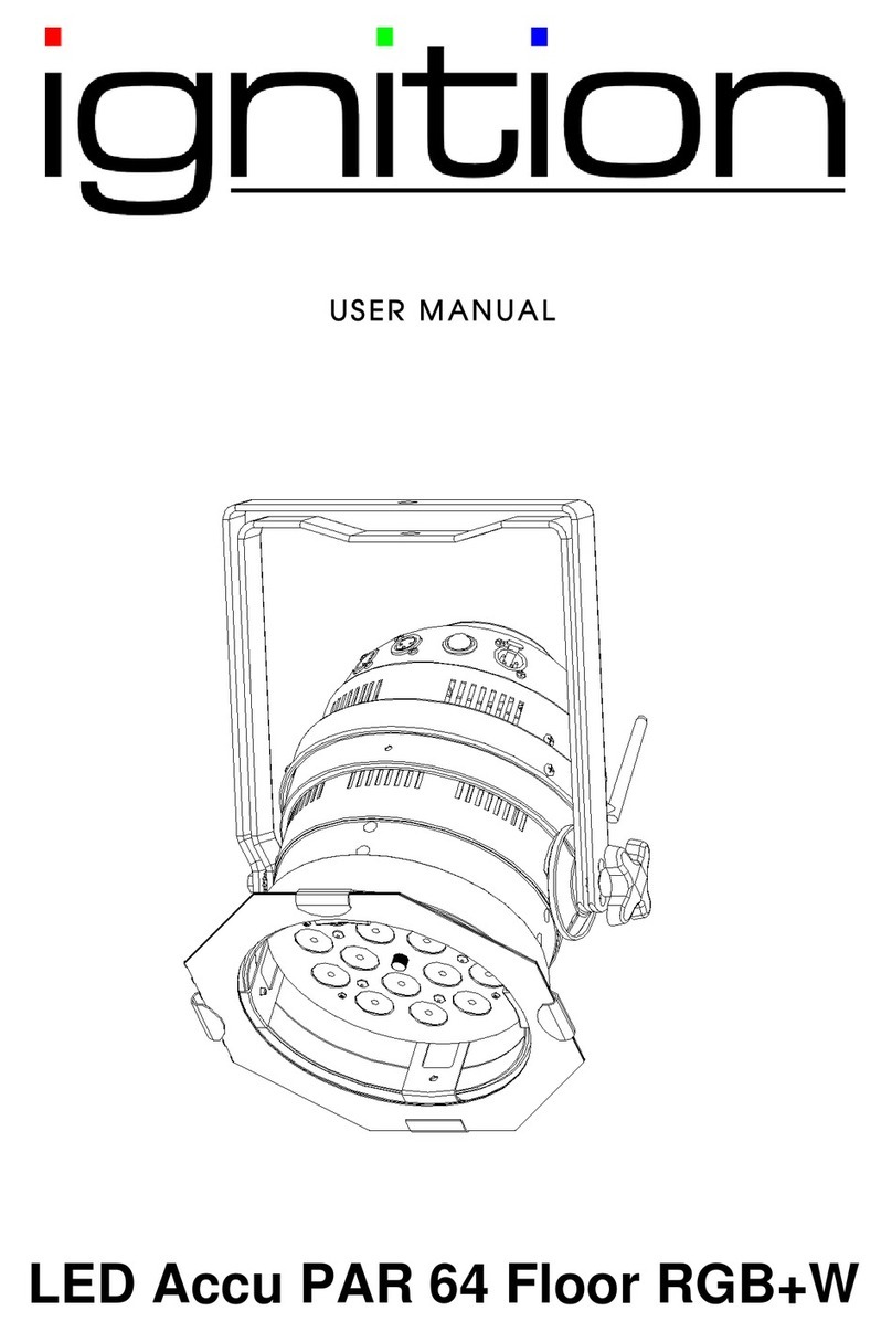 Ignition LED Accu PAR 64 Floor RGB+W user manual Ignition LED Accu PAR 64 Floor RGB+W user manual