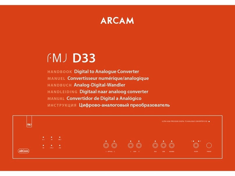 Arcam fmj D33 Handbook