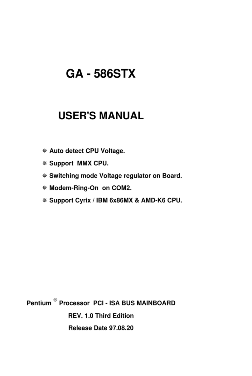 Gigabyte GA - 586STX User manual