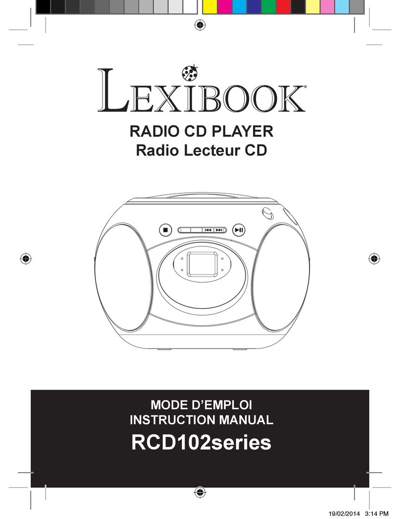 LEXIBOOK RCD102 Series User manual