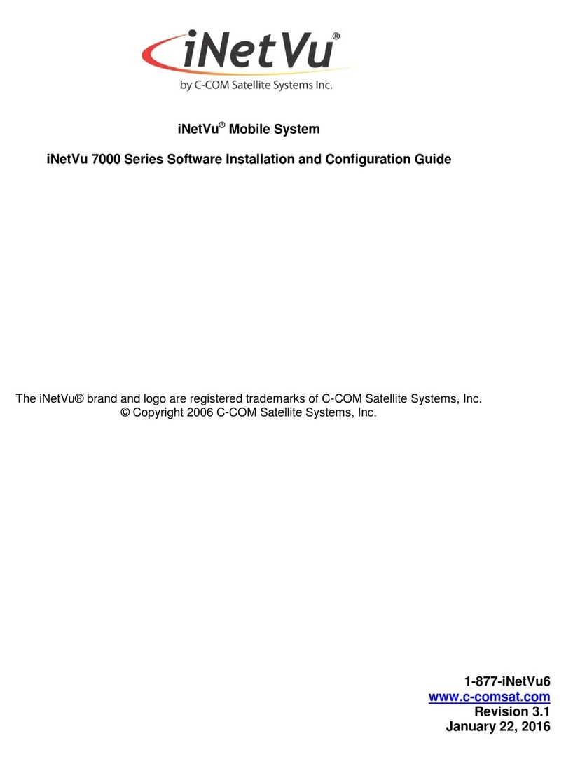 C-COM Satellite iNetVu 7000 Series Installation and configuration guide